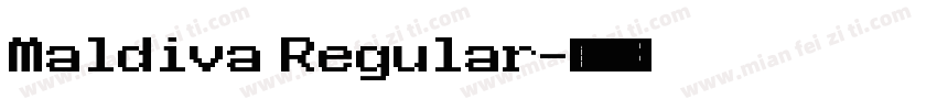 Maldiva Regular字体转换